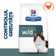 Hill’s Prescription Diet Feline w/d – hrană uscată dietetică pentru pisici (control greutate și suport digestiv), 1,5 kg